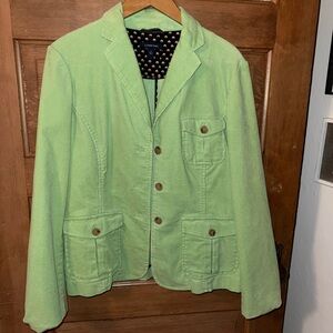 Lands' End Light Green Corduroy Jacket